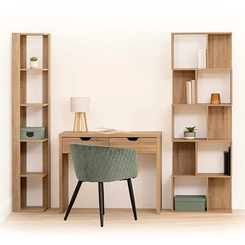 Knihovna Novia skandinávská přírodní 60 cm vysoká do obýváku a ložnice 5five