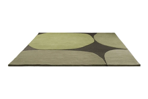 Decor Plateau Moss moderní vlněný koberec do obýváku 250x350 zelený snadno čistitelný