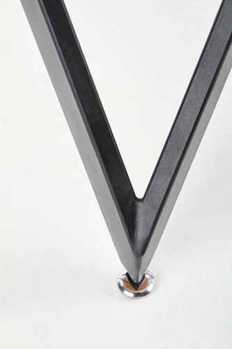 Jídelní kulatý stůl Zambia 120 cm moderní zlatý dub s černými nohami Intesi