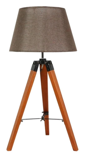 Stolní lampa Lugano 1x60W E27 hnědá + stínidlo stejného indexu