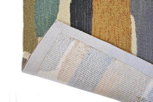 Venkovní koberec Trattino Sea Glass 250x350 cm moderní geometrický na terasu snadno čistitelný