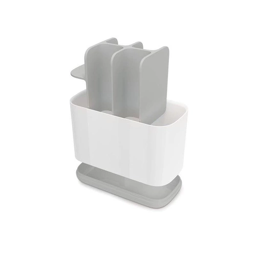 Joseph Joseph JJ bílý plastový kelímek na zubní kartáčky do koupelny