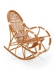 Houpací křeslo Kalma ratanové boho do obýváku a na terasu přírodní retro pohodlné