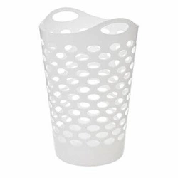 Pračkový koš 60 l pružný bílý