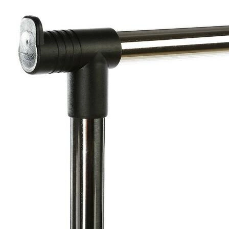 Stojanový věšák na oblečení Icare dvojitý černý kovový na kolečkách do předsíně