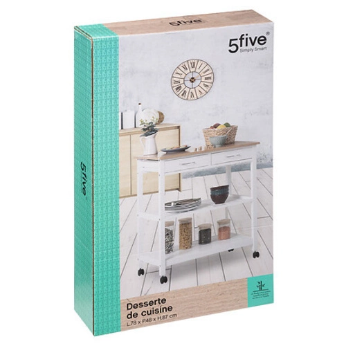 Velký kuchyňský vozík / kuchyňský ostrůvek bílý