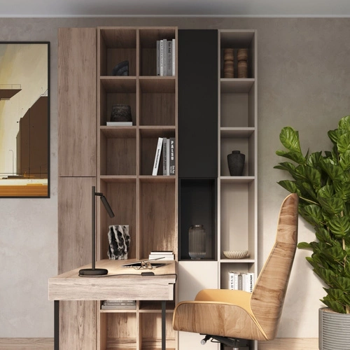 Moderní černá stolní lampa Pastelo s nastavitelným stínidlem do kanceláře nebo ložnice 43 cm