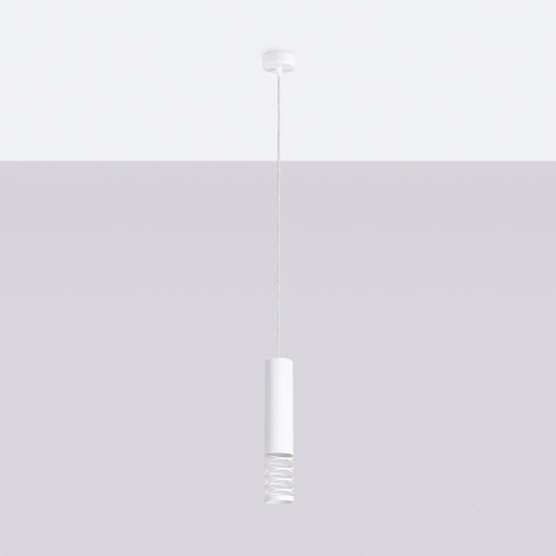 Závěsné svítidlo LAMI 1 bílé moderní kovové do obýváku, kuchyně nebo ložnice SOLLUX