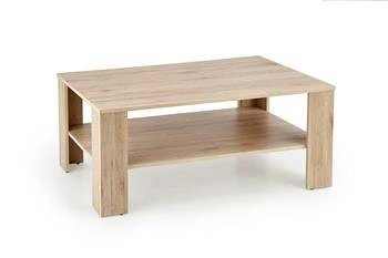 Obdélníkový dubový konferenční stolek s policí moderní do obýváku Intesi 110x65 cm