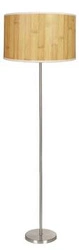 Dřevěná stojací lampa 1x60W E27 borovice + stínidlo stejného indexu