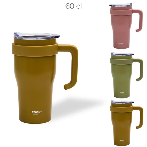 Termo hrnek Intesi Mini Miami Classic 600ml žlutý na kávu moderní na cesty