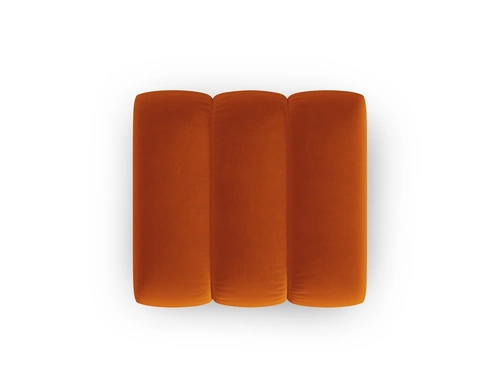 Sametová taburetka Lupine terakota čtvercová do obýváku a ložnice moderní a elegantní