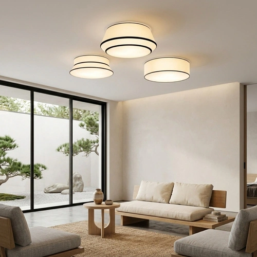 Stropní svítidlo TOP A bílé moderní do obývacího pokoje E27 60 cm