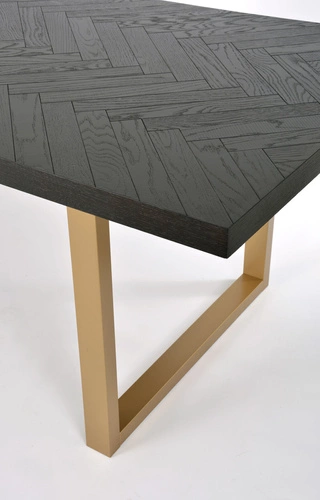 Stůl Arbitre černý/zlatý