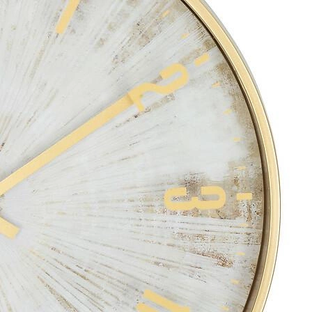 Nástěnné hodiny zlaté Izzie 30 cm Atmosphera moderní tiché do obýváku nebo ložnice