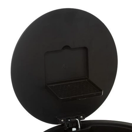 Kuchyňský odpadkový koš Delta 30 l černý moderní s pedálem a uhlíkovým filtrem 5five