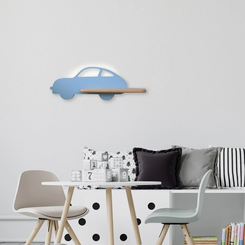 Nástěnná lampa do auta 5W LED 4000K wl iq kids s drátem modrá