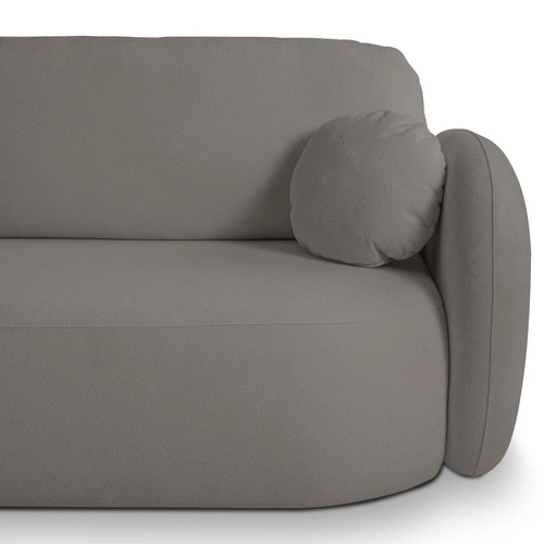 Rohová rozkládací pohovka levá Salby šedá moderní s úložným prostorem do obýváku Intesi