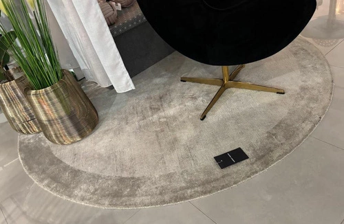 Koberec Tere Light Gray průměr 200 ruční výroba OUTLET