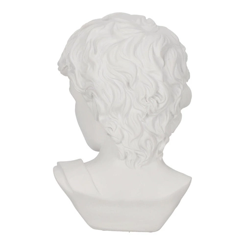 Dekorační soška hlava Davida Atmosphera bílá moderní do obýváku nebo jako dárek 25 cm