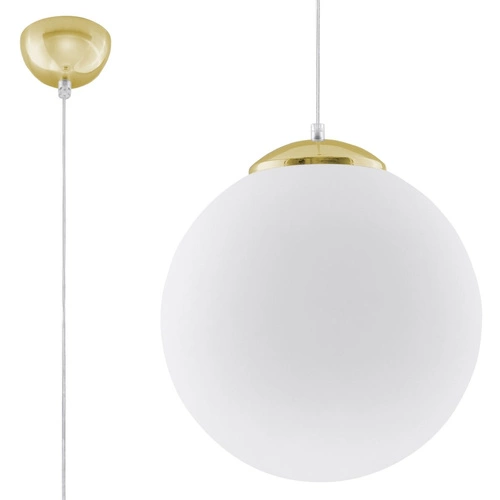 Zlatá závěsná lampa UGO 30