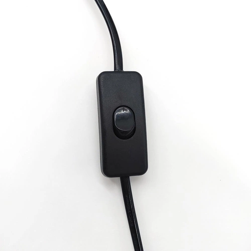 Nástěnná lampa LINEA-1 WALL černá moderní kovová s dlouhým kabelem do obývacího pokoje