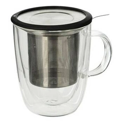 Hrnek Cléa 300 ml s filtrem a dvojitou stěnou na čaj 5five simply smart