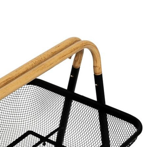 Mayaj kovový třípatrový pojízdný regál na kolečkách do kuchyně a koupelny černý 5five