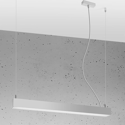 Závěsné LED svítidlo Pinne 67 šedé moderní do kuchyně, nad ostrůvek nebo do jídelny