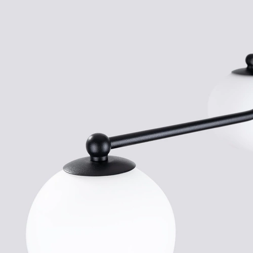 Lustr Astral 3 černý minimalistický skleněné koule do obýváku a jídelny