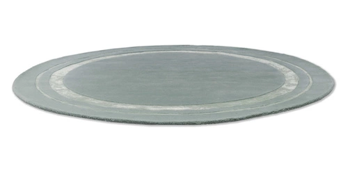 Kulatý vlněný koberec do obýváku Redbrook Duck Egg 200x200 měkký moderní mátový Laura Ashley