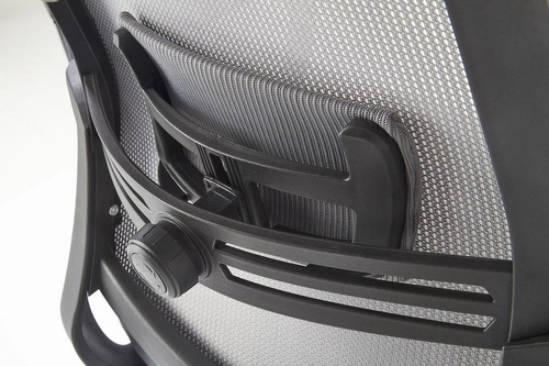 Ergonomická otočná kancelářská židle Nars šedá s opěrkou hlavy a nastavitelná