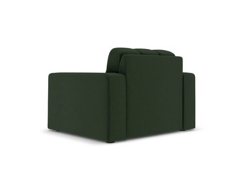 Zelené sametové křeslo Justin s područkami do obýváku moderní glamour