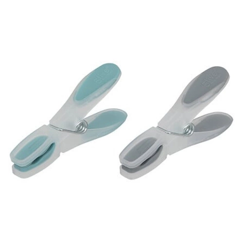 Sada kolíčků na prádlo 24ks šedé/mátové