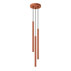 Visící lampa PASTELO 3P okrová červená