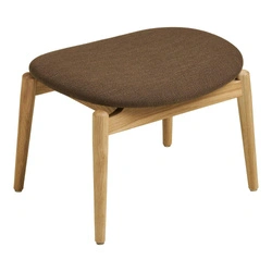 Čalouněná podnožka Olvera skandinávský styl do obýváku dub přírodní hnědá