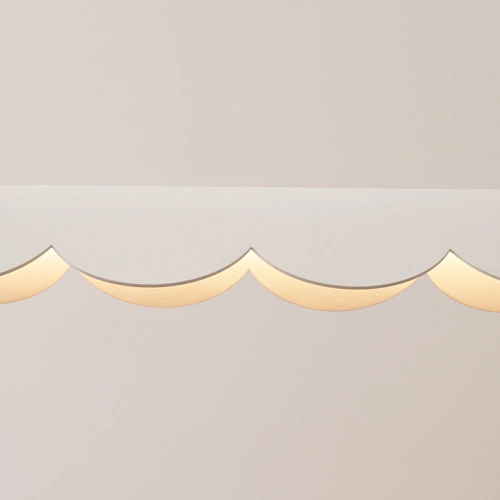 Závěsné LED svítidlo BISCUIT moderní béžové s nastavitelnou výškou do obývacího pokoje, kuchyně a jídelny