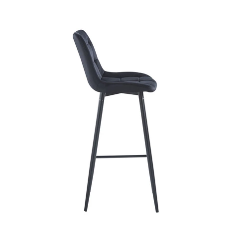 Židle barová Poly High černá/černé nohy