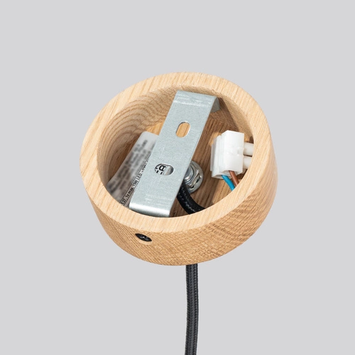 Závěsné svítidlo MAB betonové moderní kulaté do obýváku a kuchyně s dřevem šedé 125 cm