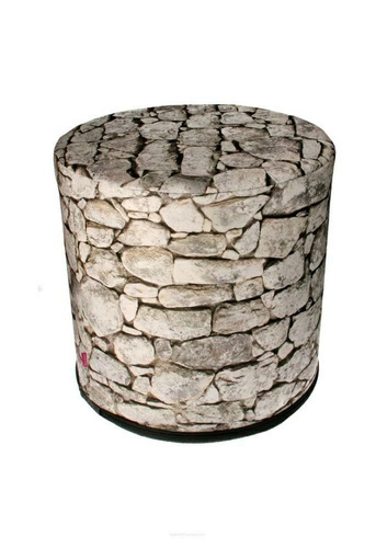 Okruglý taburet Castle Intesi multicolor moderní čalouněný do obýváku a ložnice 40 cm