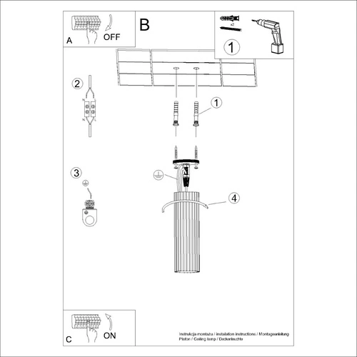 Stropní svítidlo bílé KARBON 20 minimalistické do obýváku a ložnice hliník SOLLUX