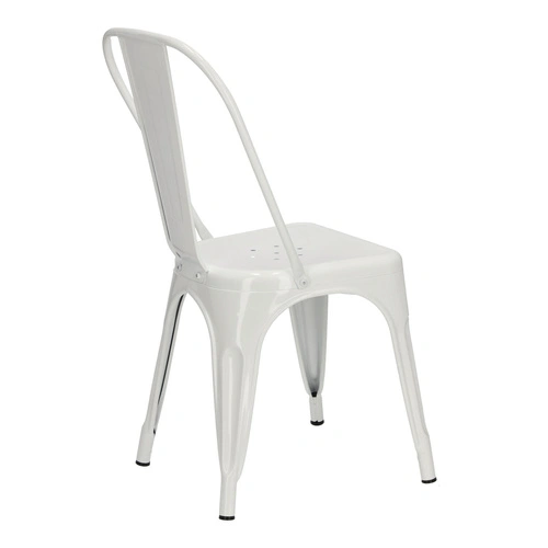 Kovová židle Paris bílá D2.DESIGN do jídelny a kuchyně moderní