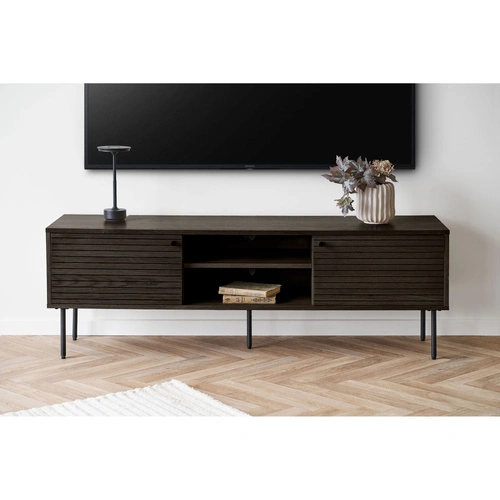 TV stolek Kyoto loft dubový ryhovaný 150 cm volně stojící do obýváku