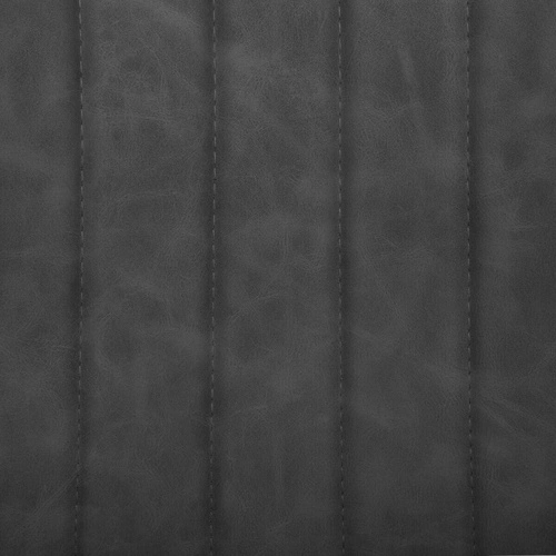 Čalouněná jídelní židle Olwen tmavě šedá loftová na kovových nohách