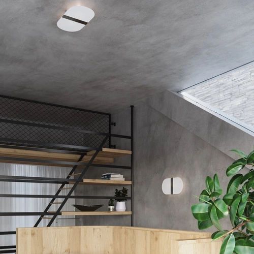 Nástěnné svítidlo SALIA bílá moderní skleněno-kovová do obýváku a ložnice Sollux