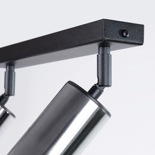 Stropní LED svítidlo WINX 2 černý chrom moderní do obýváku a ložnice 30 cm SOLLUX