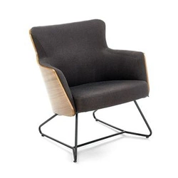 Křeslo Calderon šedé/ořechové