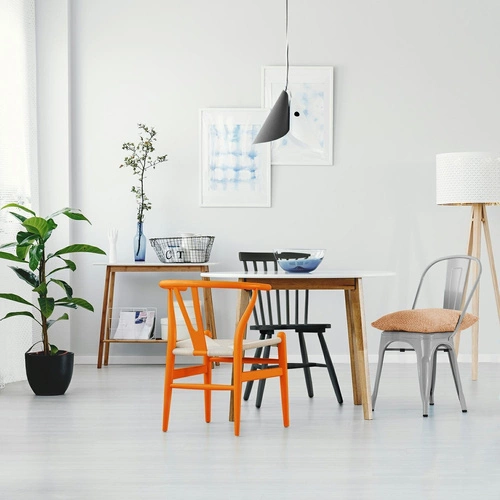 Kovová jídelní židle Paris D2.DESIGN inspirovaná Tolix, stříbrná, industriální do kuchyně a jídelny