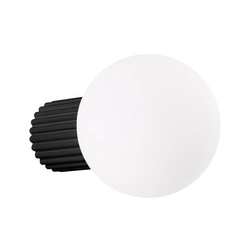 Nástěnné svítidlo HALO černé moderní IP44 do koupelny, obýváku a ložnice SOLLUX LIGHTING