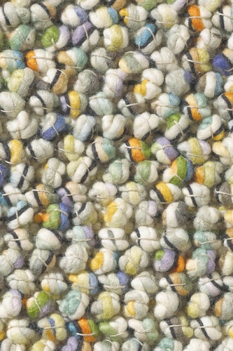 Vlněný ručně tkaný barevný koberec do obýváku Marble skandinávský 250x350 cm CARPETS & MORE